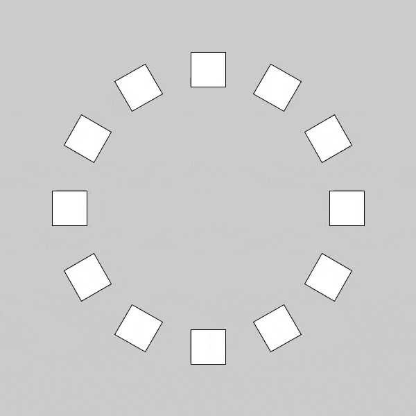 Square Rotation Patterns Complex Patterns with Spinning Squares